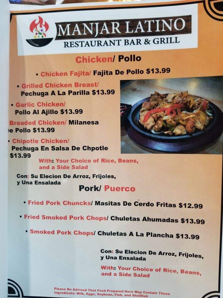 Manjar Latino Restaurant Bar & Grill - North Charleston, SC