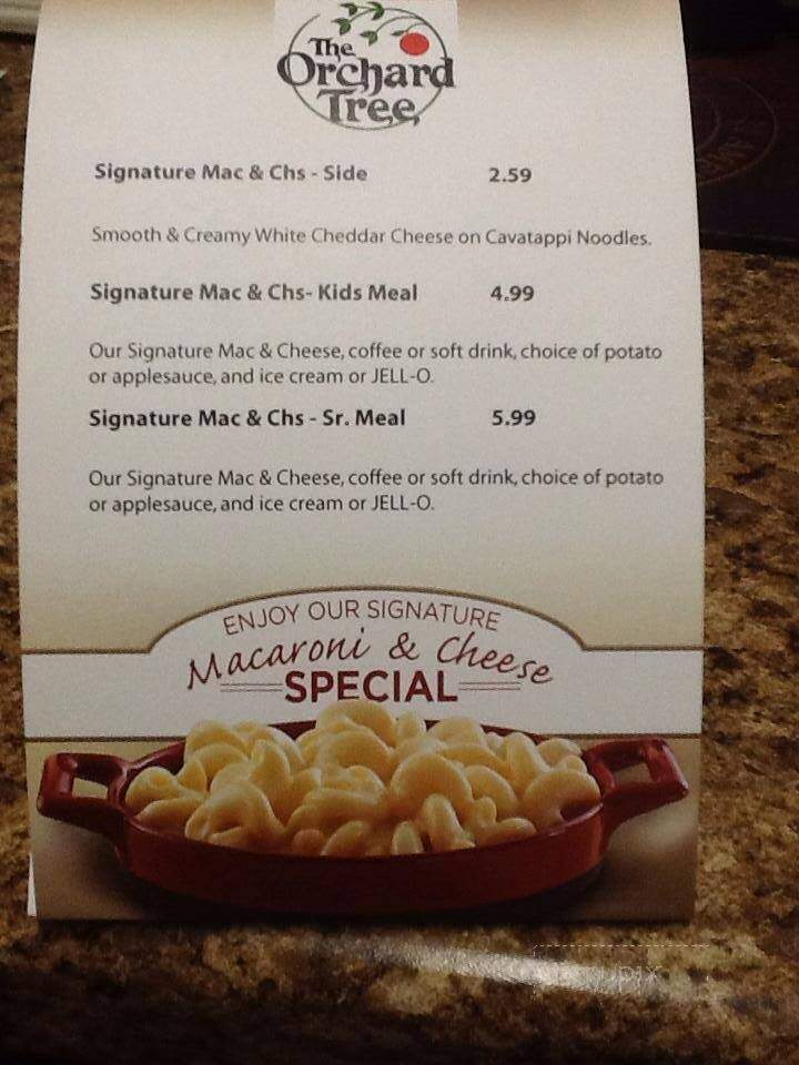 Orchard Tree - Van Wert, OH menu_pic