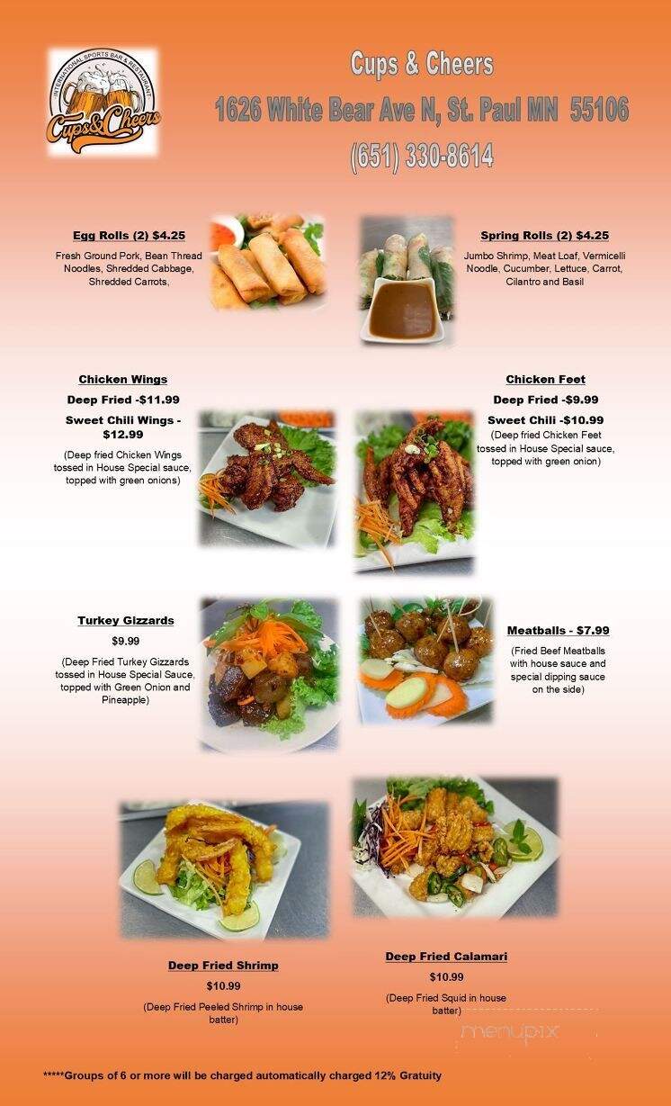 Cups & Cheers - Saint Paul, MN menu_pic