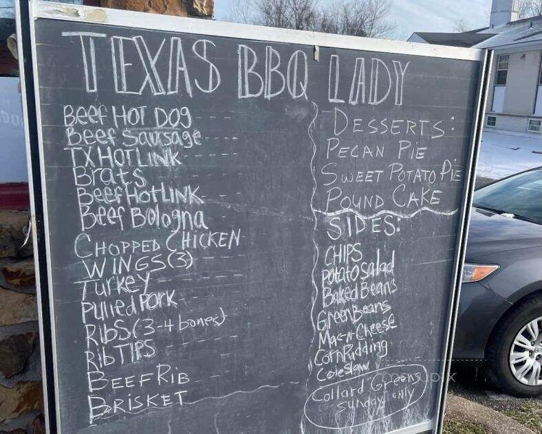 Texas BBQ Lady - Jeffersonville, IN menu_pic