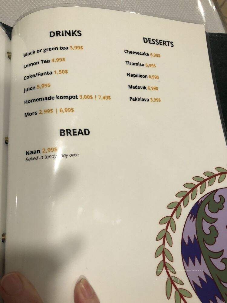 Chaykhana N1 Uzbek Cuisine - West Chester Township, OH menu_pic