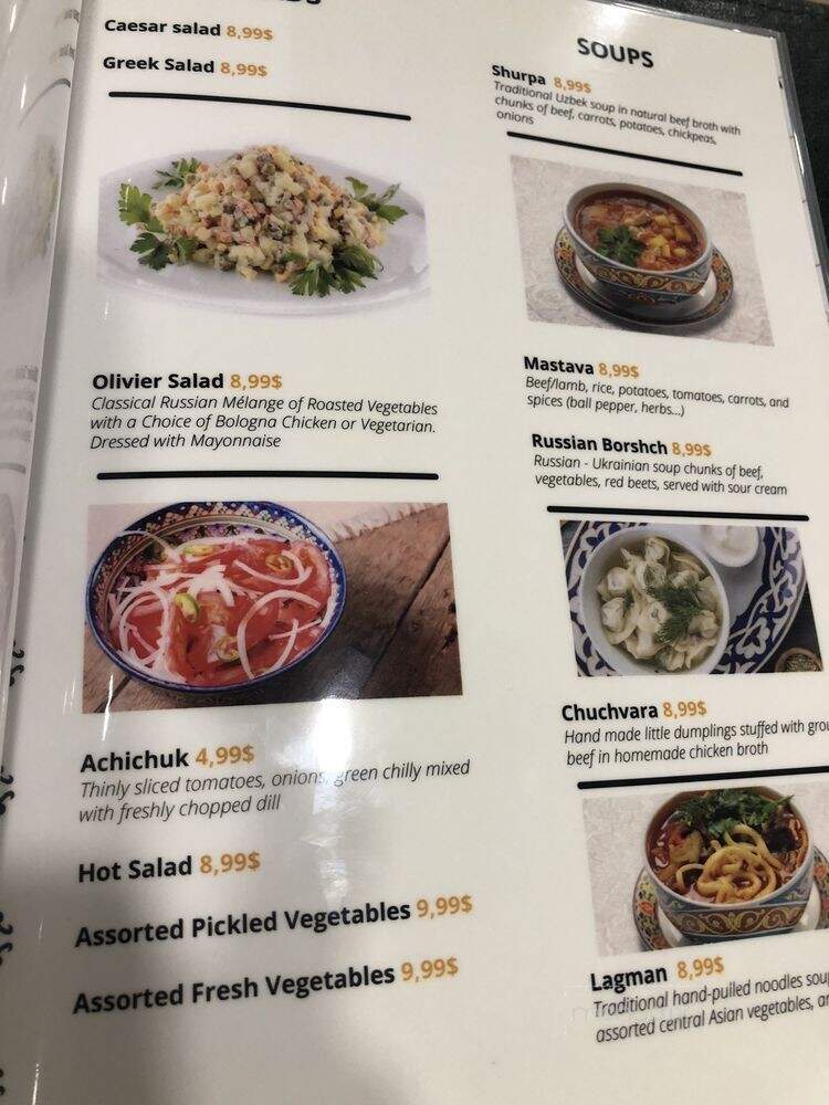 Chaykhana N1 Uzbek Cuisine - West Chester Township, OH menu_pic