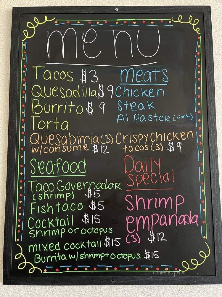 Isla Restaurant - Concord, CA menu_pic
