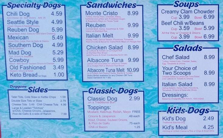 The Dog & Cone - Longview, WA menu_pic