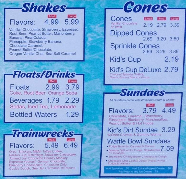 The Dog & Cone - Longview, WA menu_pic