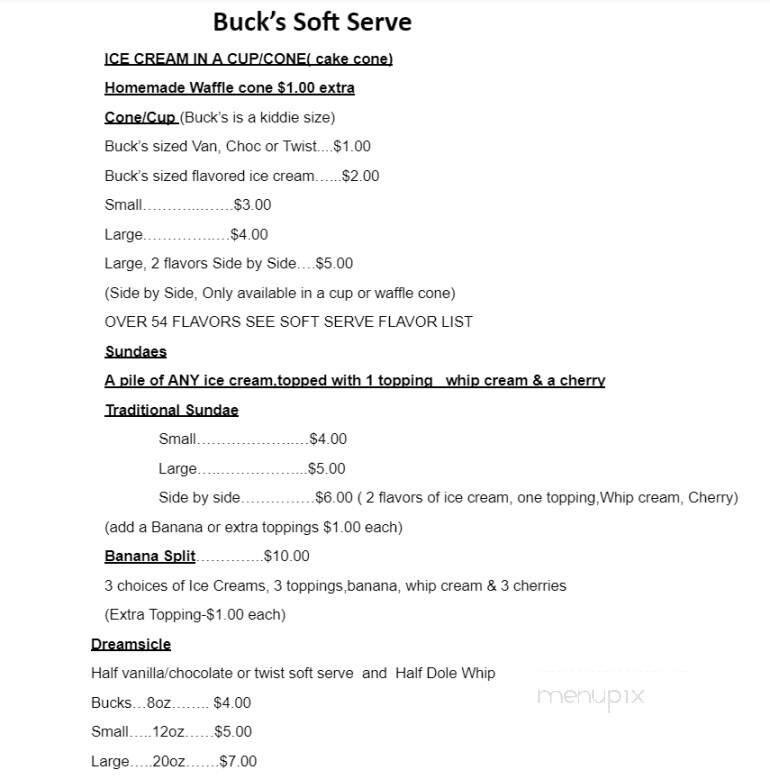 Buck's Soft Serve - Woodstock, CT