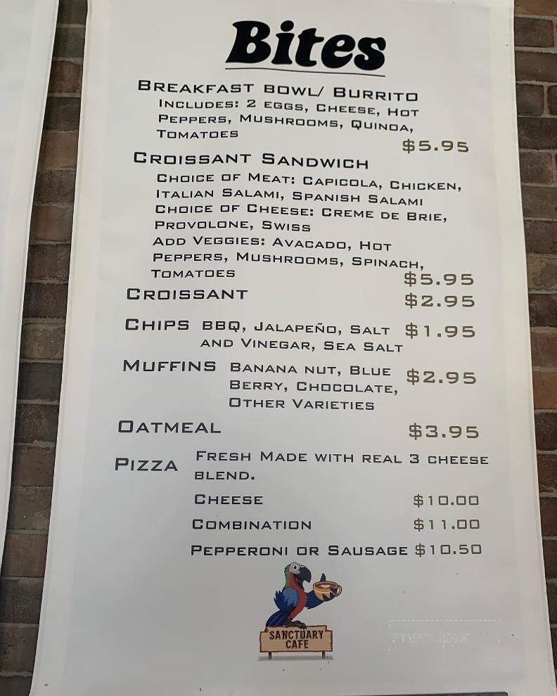 Sanctuary Cafe - Peoria, AZ menu_pic