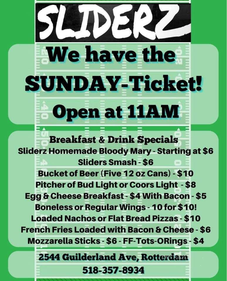 Sliderz All American Bar and Grill - Rotterdam, NY