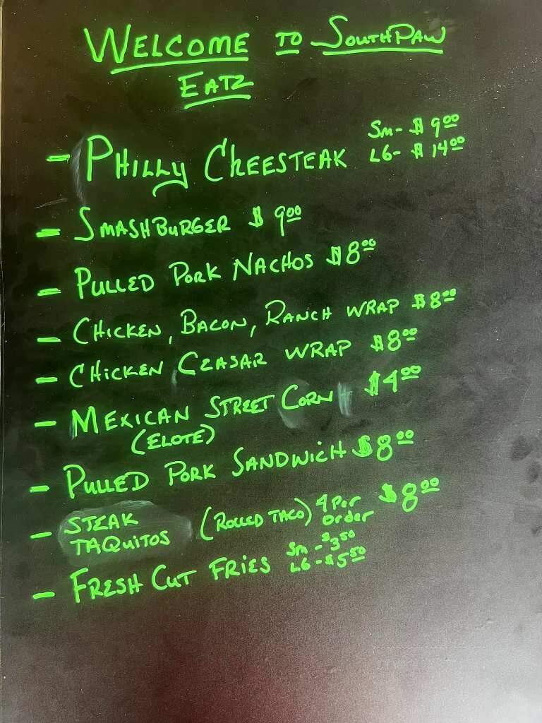 Southpaw Eatz - Wheeling, WV menu_pic