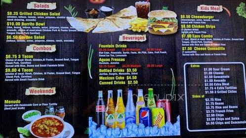 Los 2 Carnales - Oakhurst, CA menu_pic