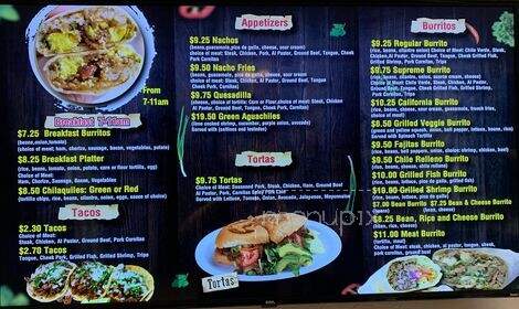 Los 2 Carnales - Oakhurst, CA menu_pic
