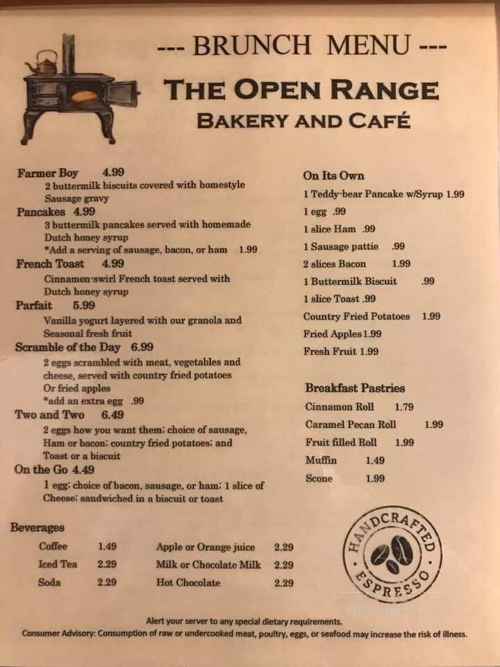 The Open Range Bakery and Cafe - Uvalde, TX