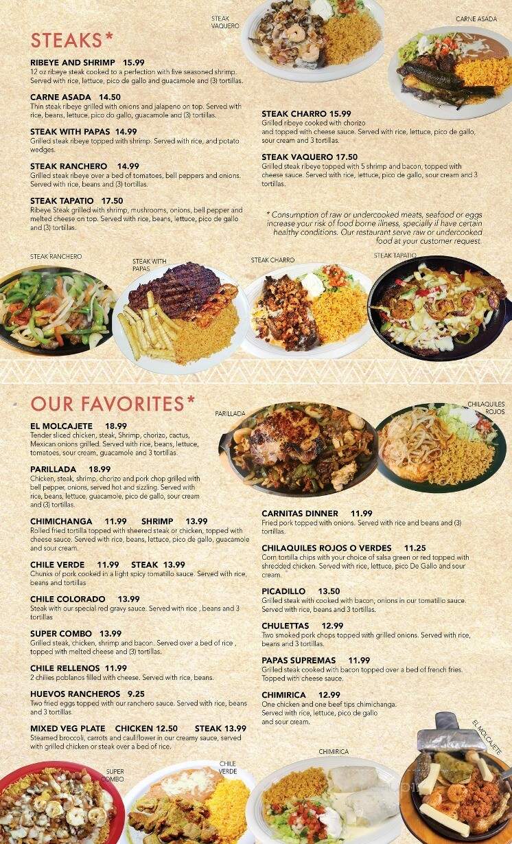 La Pasada - Sheldon, IA menu_pic