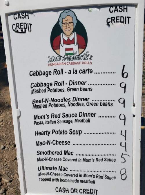 Mom Andrasik's Hungarian Cabbage Rolls - Springfield, OH menu_pic