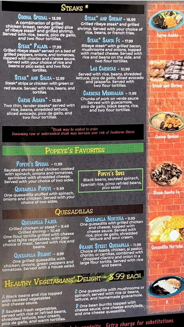 Queso Salsa - Spencer, NC menu_pic