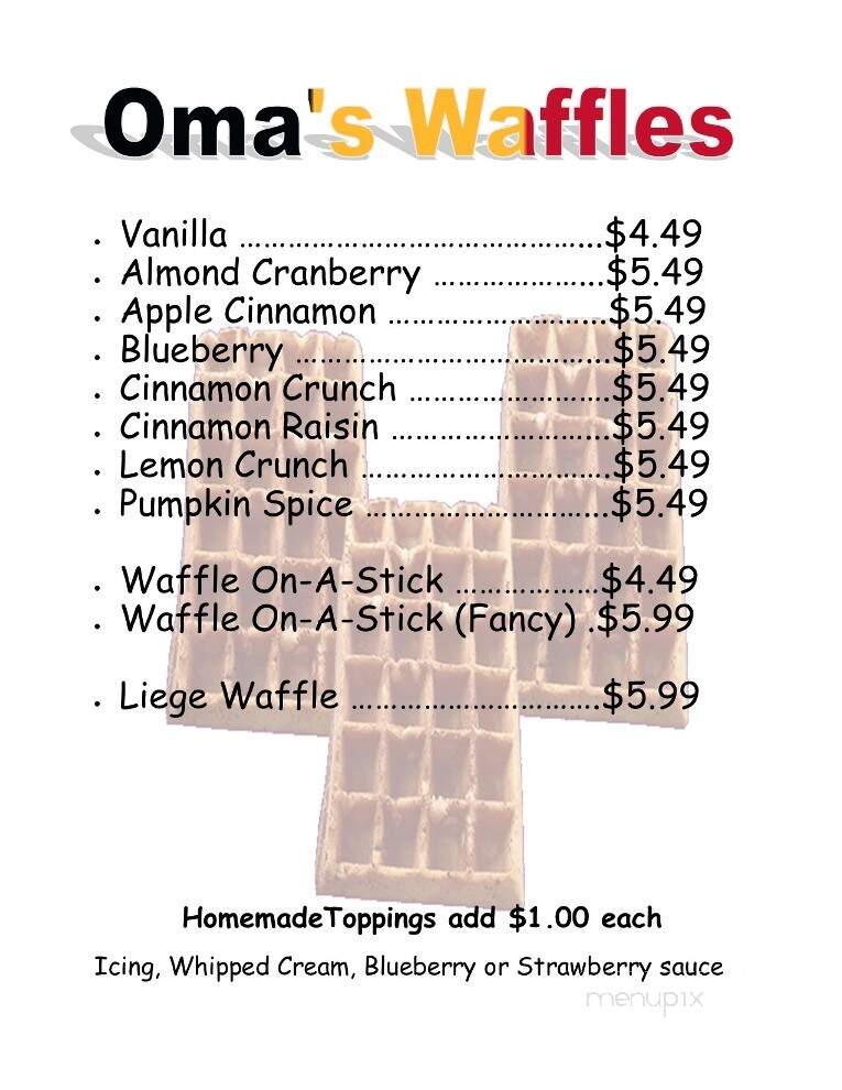 Oma's Belgian Waffle - Greenwich, OH