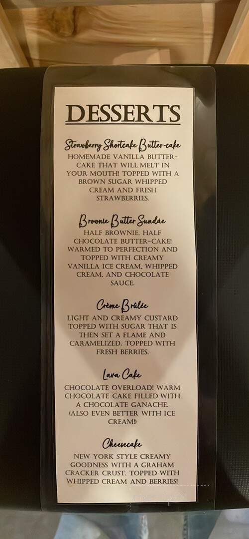 The Pheasant Tail Restaurant - Deposit, NY menu_pic