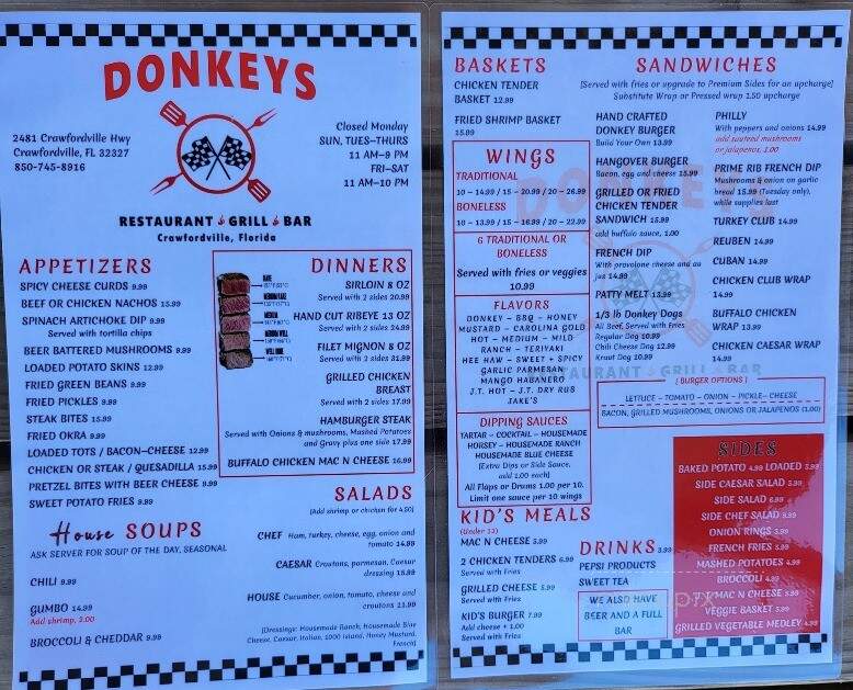 Donkeys Bar & Grill - Crawfordville, FL