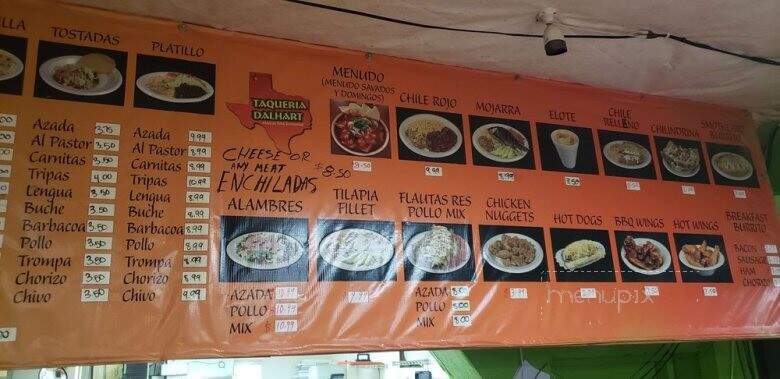 Taqueria Dalhart #2 - Clayton, NM menu_pic