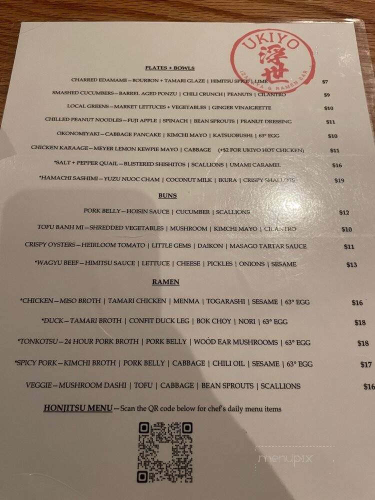 Ukiyo - Savannah, GA menu_pic