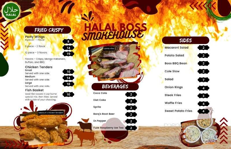 Halal Boss Smokehouse - Chico, CA menu_pic
