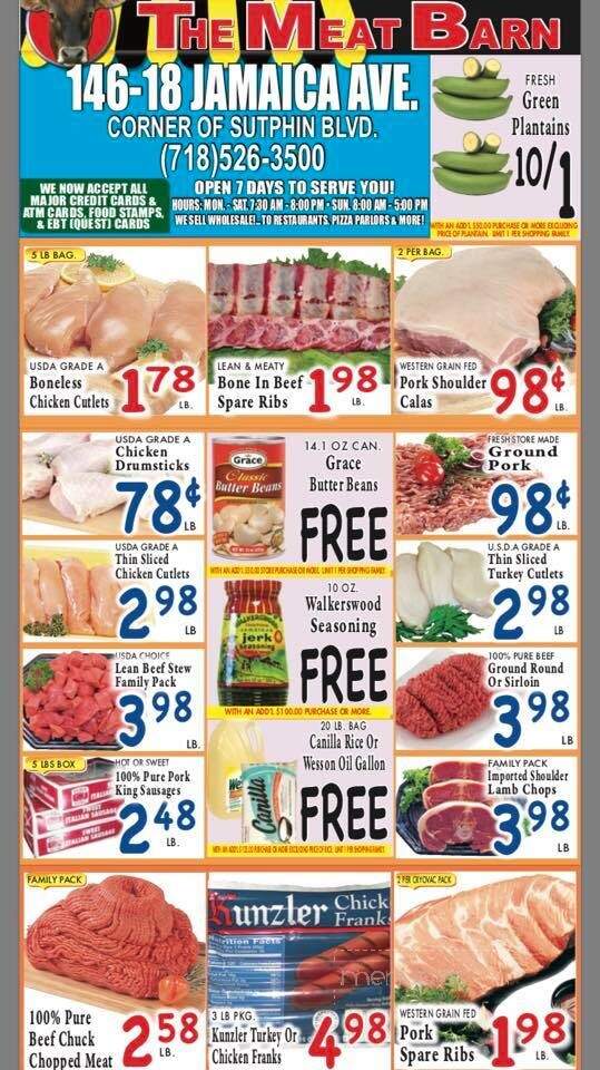 The Meat Barn - Jamaica, NY menu_pic