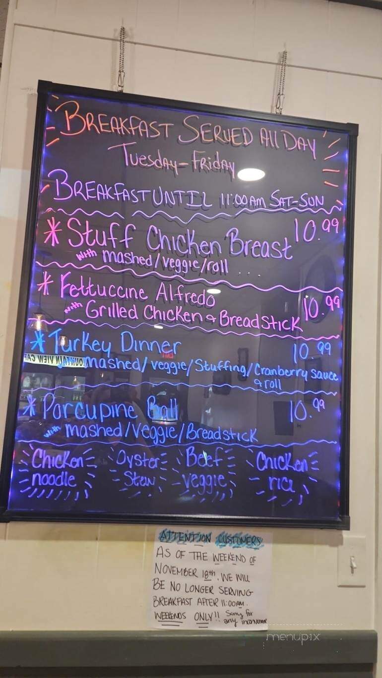 Mountain View Cafe - Smithfield, PA menu_pic