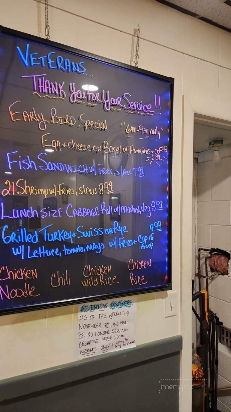 Mountain View Cafe - Smithfield, PA menu_pic