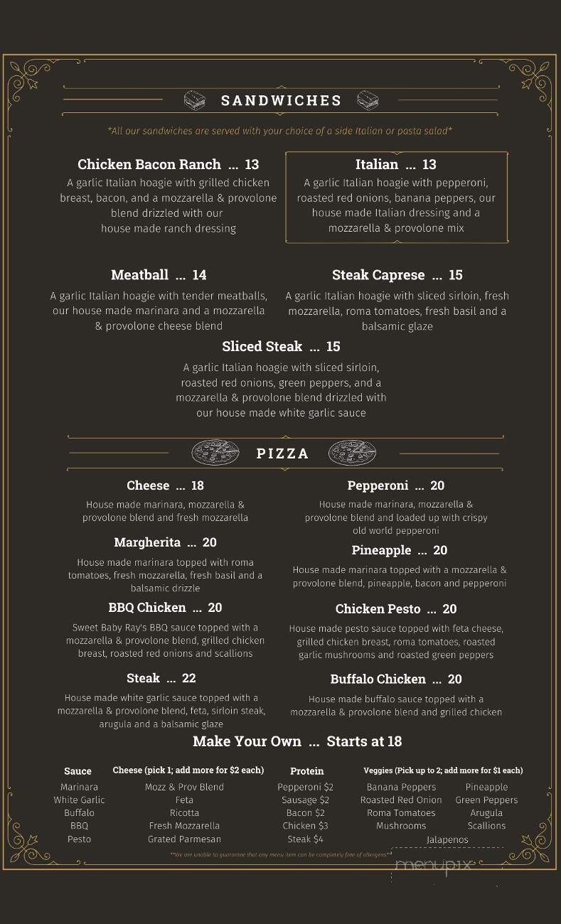 Sorriso Bar & Osteria - Oxford, OH menu_pic