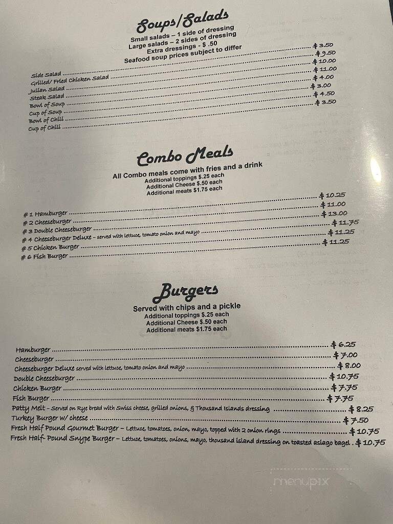 Meme's Diner - Felts Mills, NY menu_pic