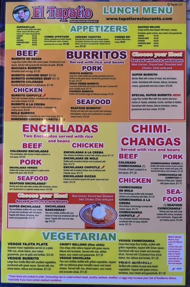 El Local - Moab, UT menu_pic