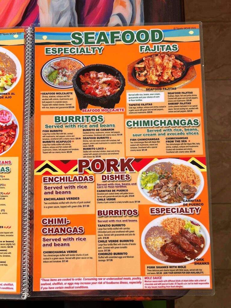 El Local - Moab, UT menu_pic