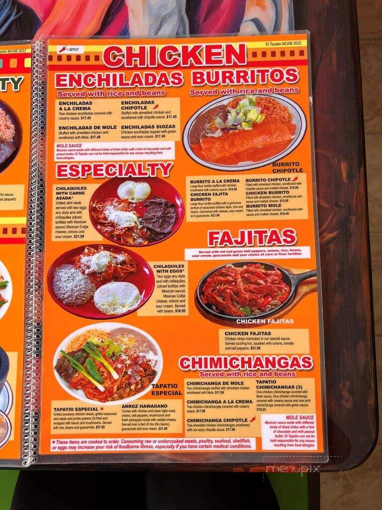 El Local - Moab, UT menu_pic