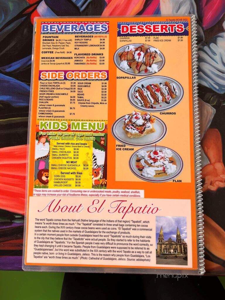 El Local - Moab, UT menu_pic