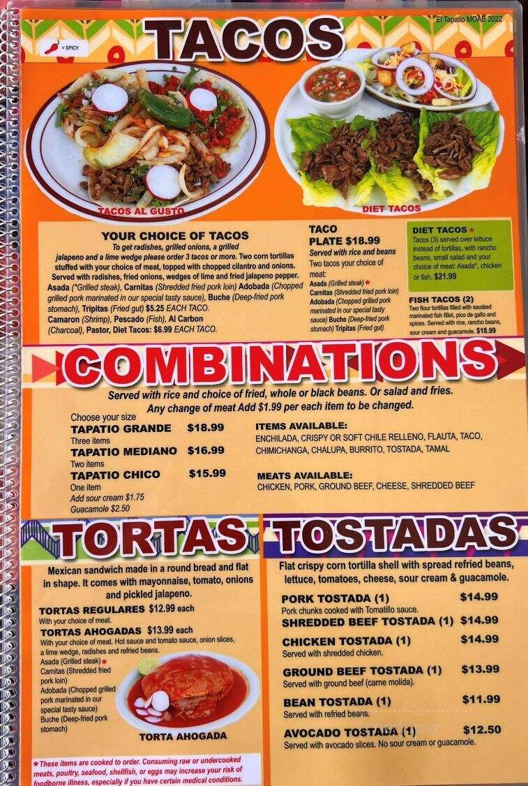 El Local - Moab, UT menu_pic