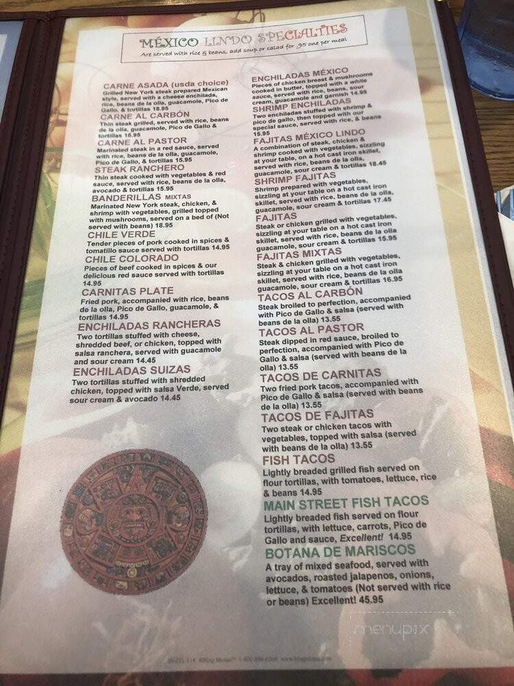 Mexico Lindo Mexican & Seafood Restaurant - Hesperia, CA menu_pic