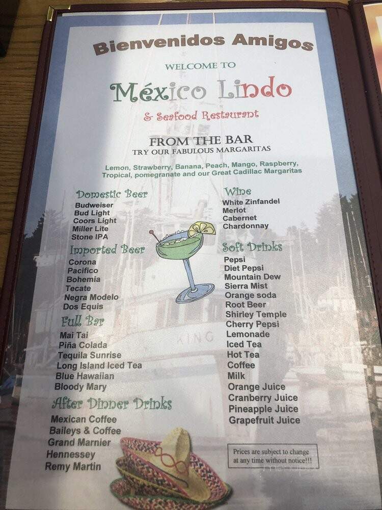 Mexico Lindo Mexican & Seafood Restaurant - Hesperia, CA menu_pic