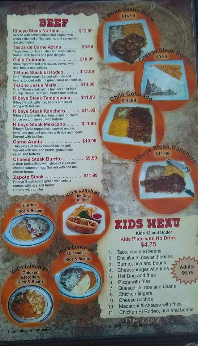 El Rodeo - Granite City, IL menu_pic