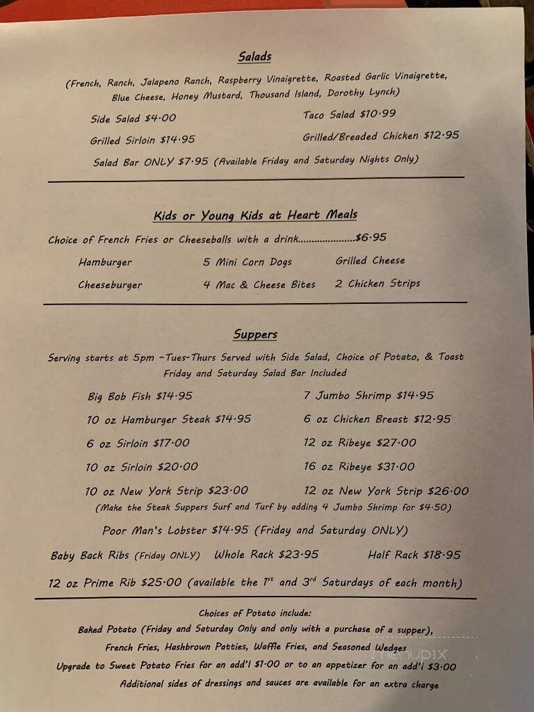 The Ridge - Bruce, SD menu_pic