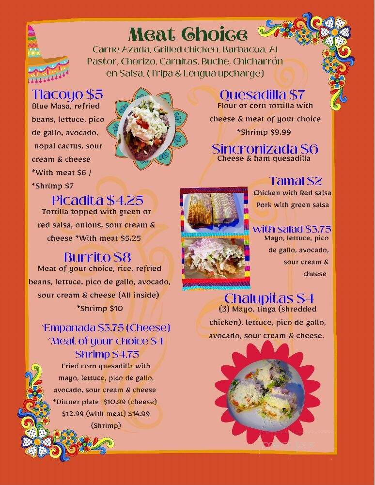 La Nina Mexican Food - Russellville, AL menu_pic