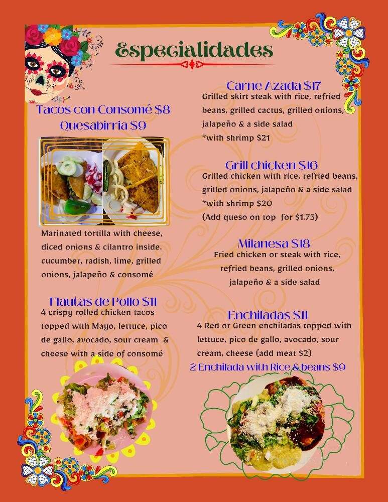 La Nina Mexican Food - Russellville, AL menu_pic