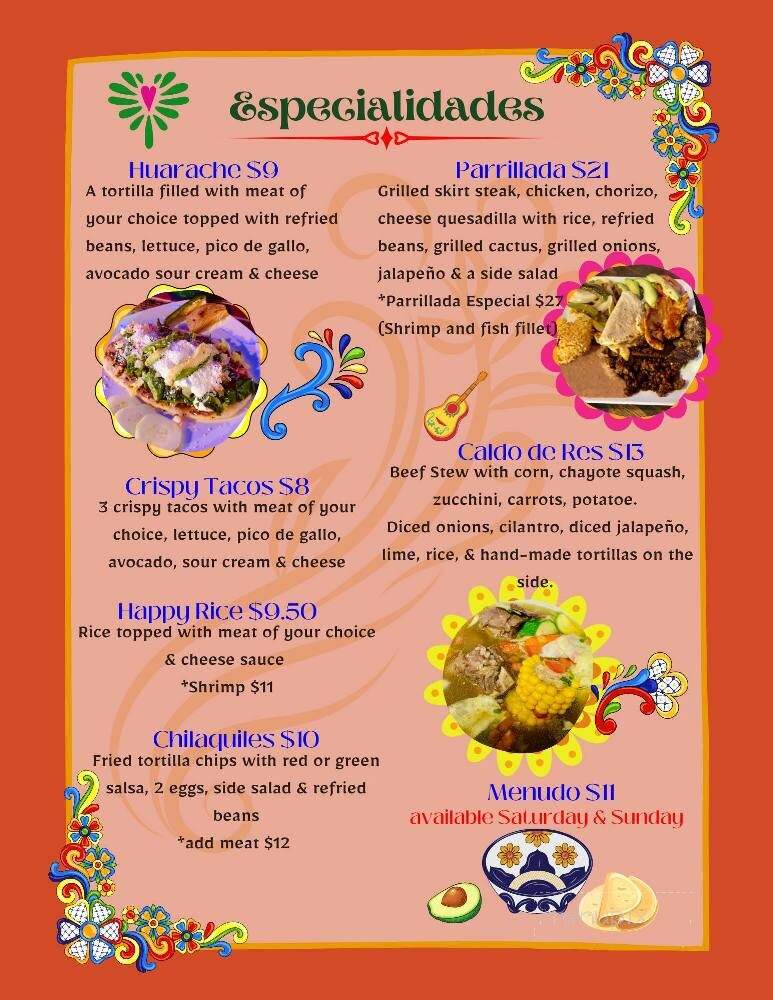 La Nina Mexican Food - Russellville, AL menu_pic