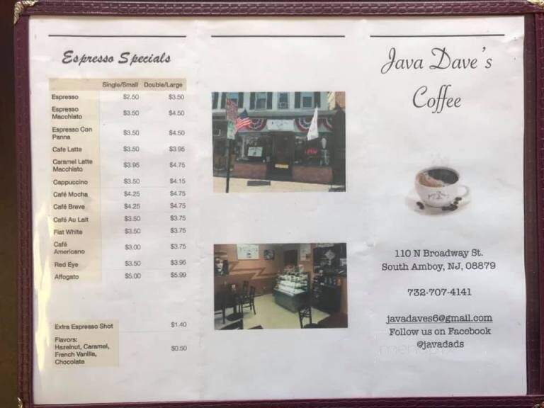Java Dave's Coffee - South Amboy, NJ