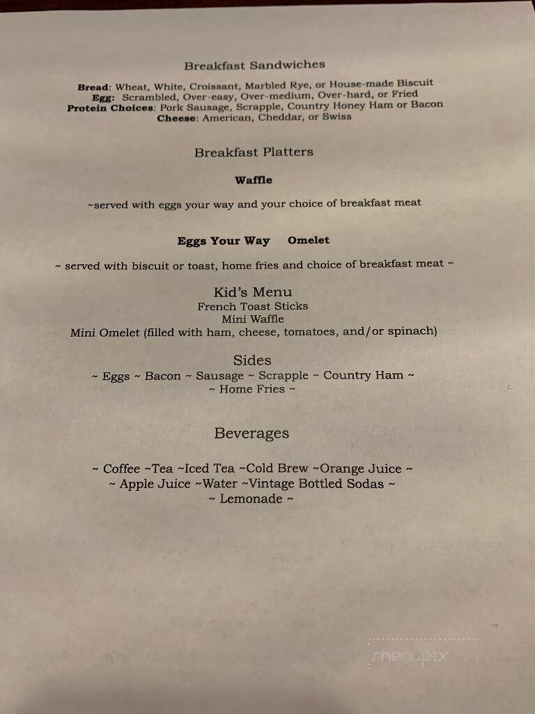 Bulrushes - Prince Frederick, MD menu_pic