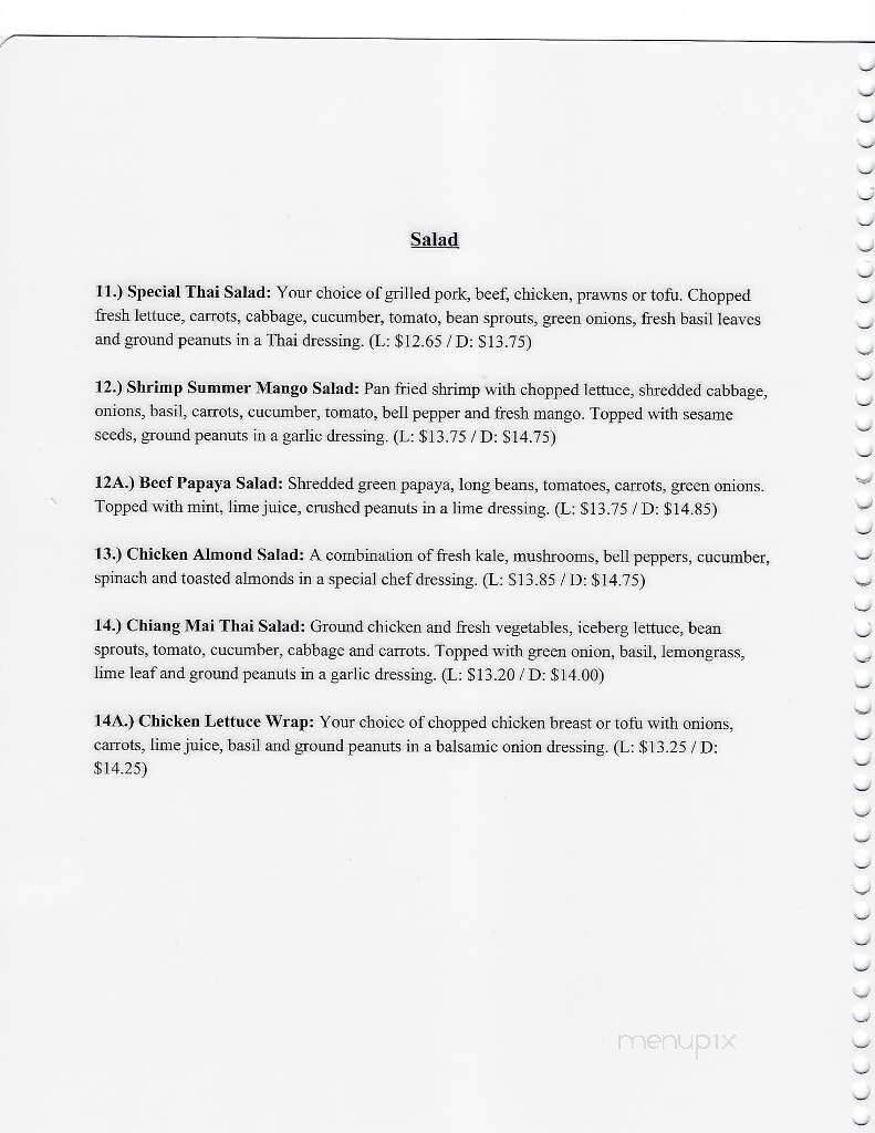 Lime Leaf Asian Fusion - Lacey, WA menu_pic