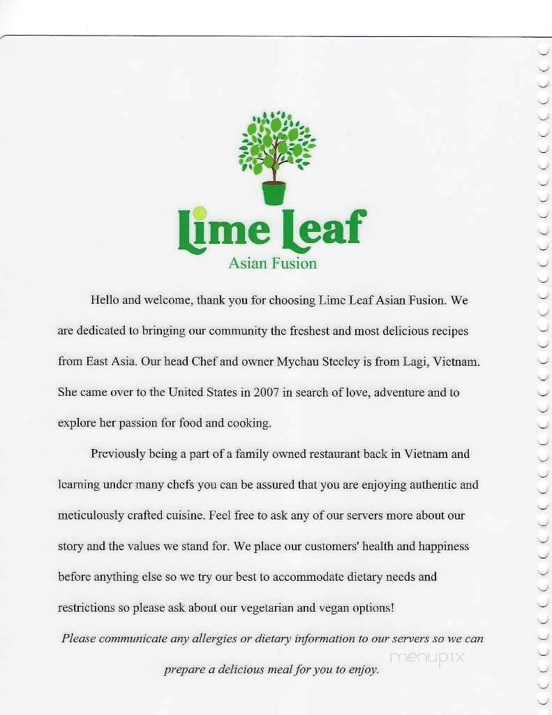 Lime Leaf Asian Fusion - Lacey, WA