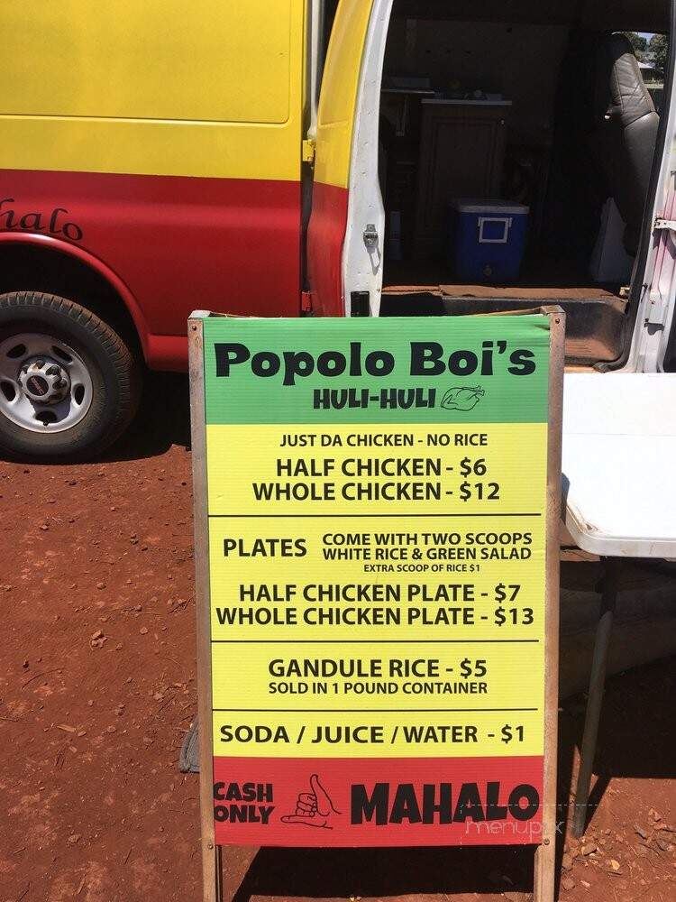 Popolo Boi's - Pearl City, HI menu_pic