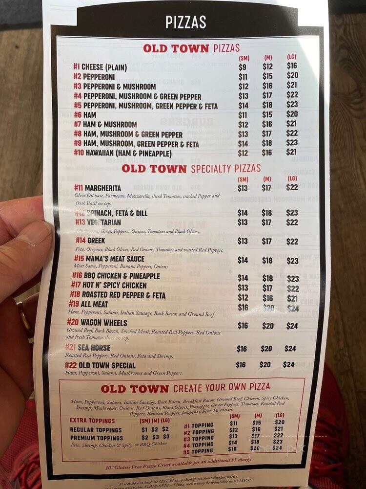 Old Town Pizza House Bar & Grill - Airdrie, AB