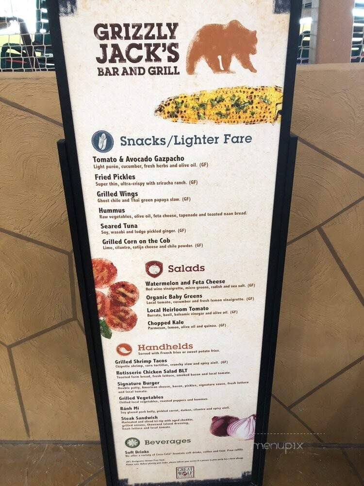 Grizzly Jacks Bar & Grill - Garden Grove, CA menu_pic