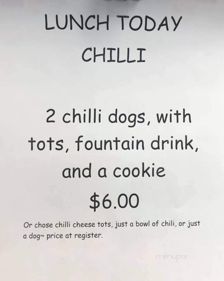 Black Hawk Truck Stop - Ackerman, MS menu_pic